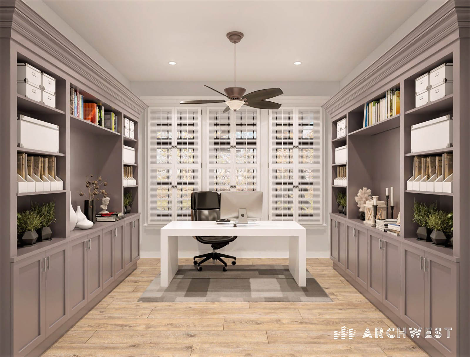 37. 3D Render of a Private Office Space (2)